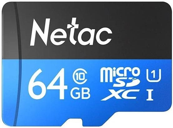 Netac P500 64GB UHS-I Micro SDXC Card w/ Adapter