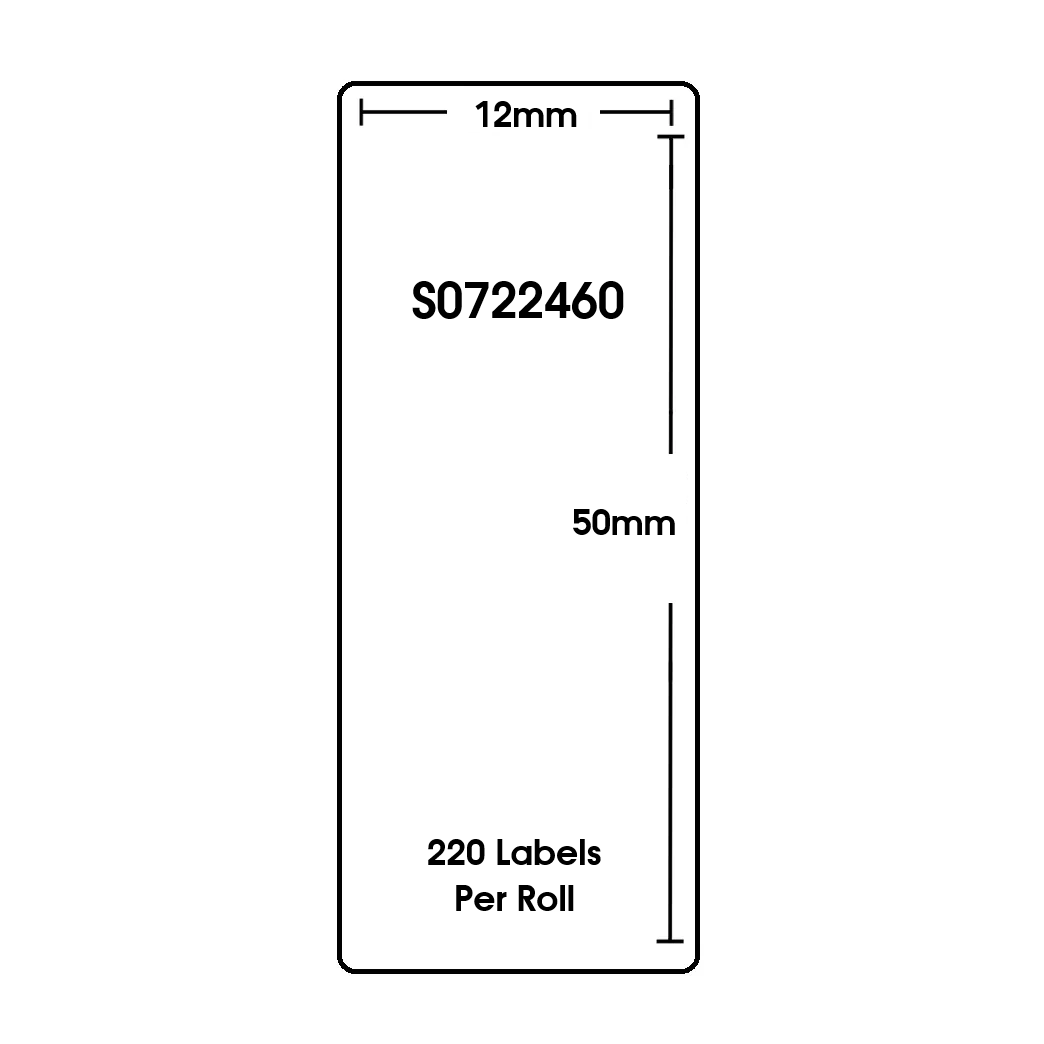 S0722460 Dymo LW 50mm x 12mm 220 Labels per Roll