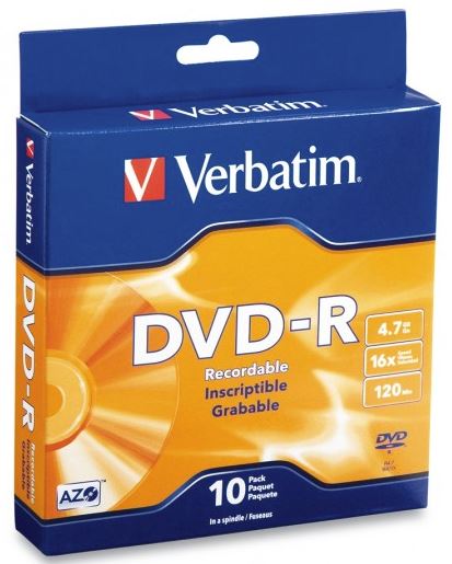 Verbatim DVD-R 4.7GB 16x 10 Pack