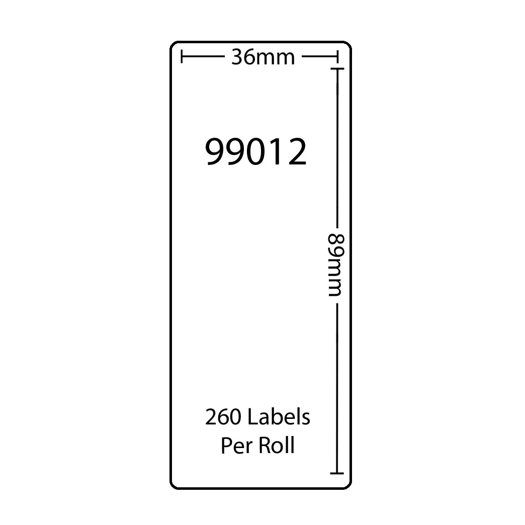 TechWarehouse 99012/S0722400 Compatible Dymo LW Address Labels 36x89mm Single White Roll Compatible for Dymo