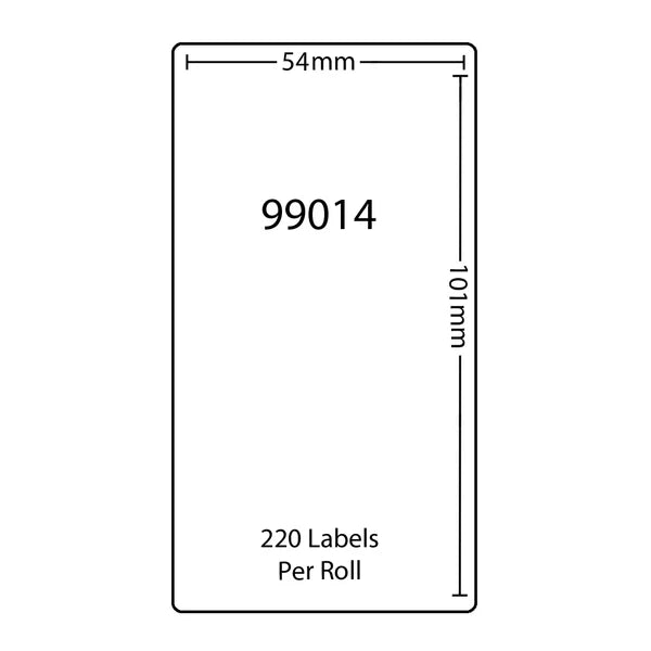 TechWarehouse 99014/S0722430 Compatible Dymo LW Shipping Label 54mm x 101mm White Roll Compatible for Dymo