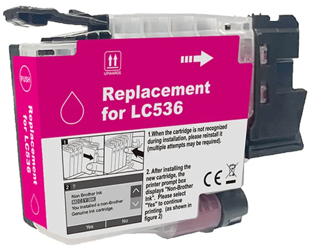 TechWarehouse LC536M Compatible Magenta Ink Cartridge Compatible for Brother