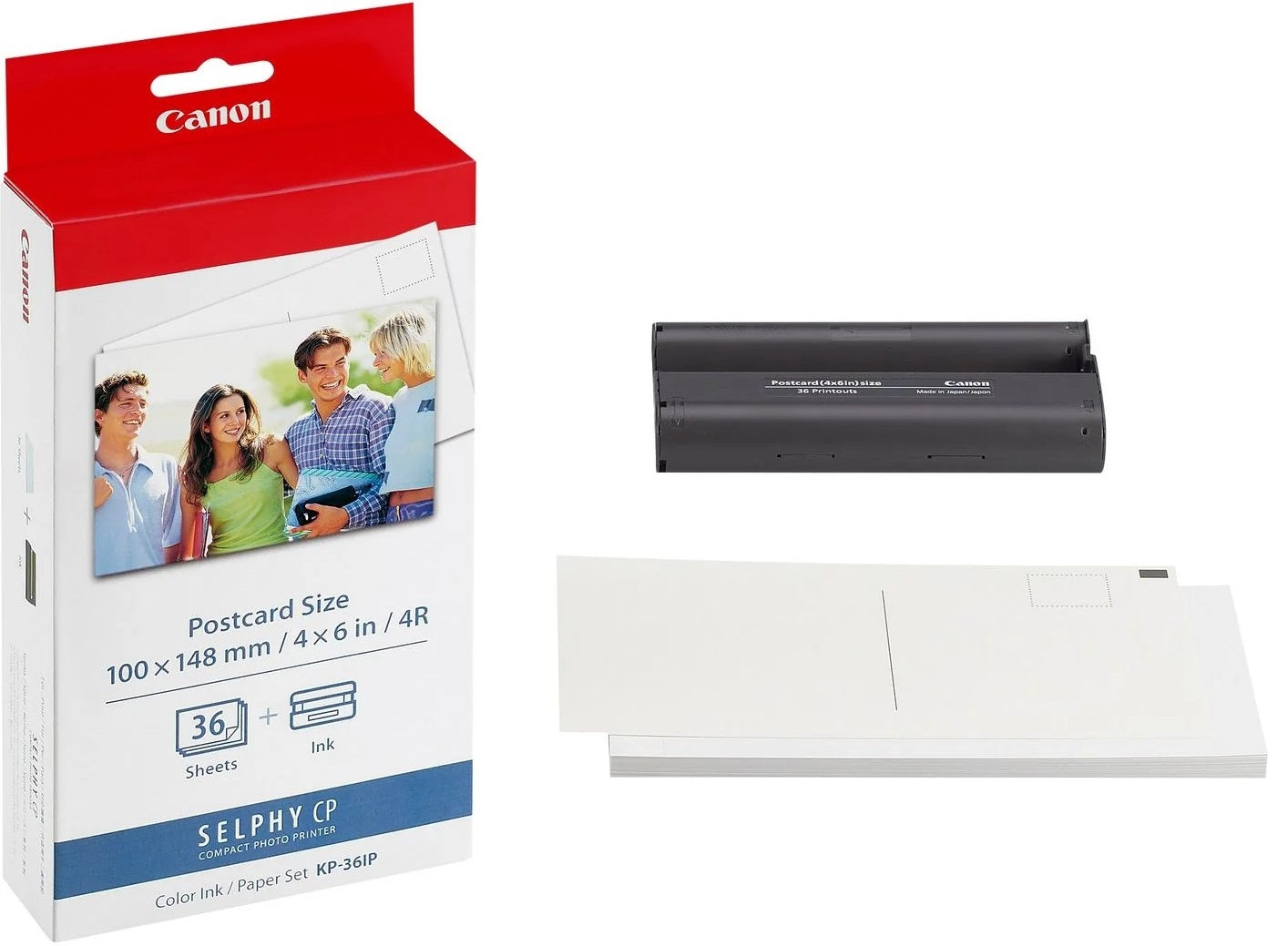TechWarehouse KP-36IP Canon Cartridge and Postcard Paper 36 sheets Canon