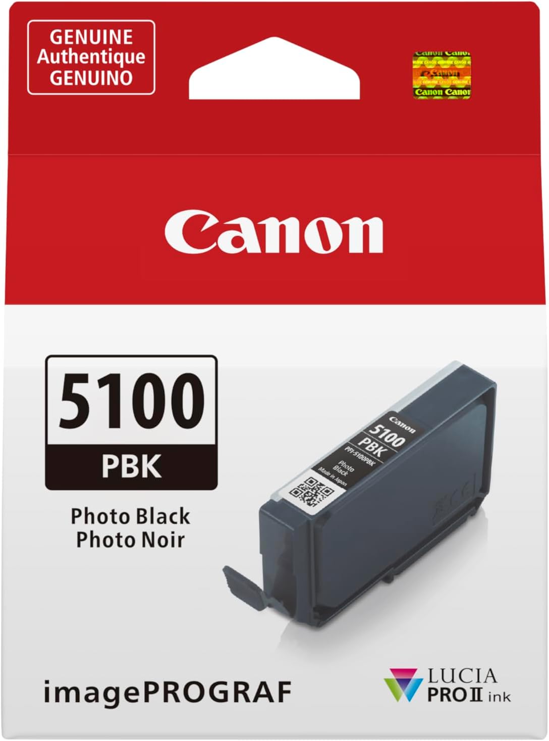 TechWarehouse PFI-5100PBK Canon Photo Black Ink Tank Canon
