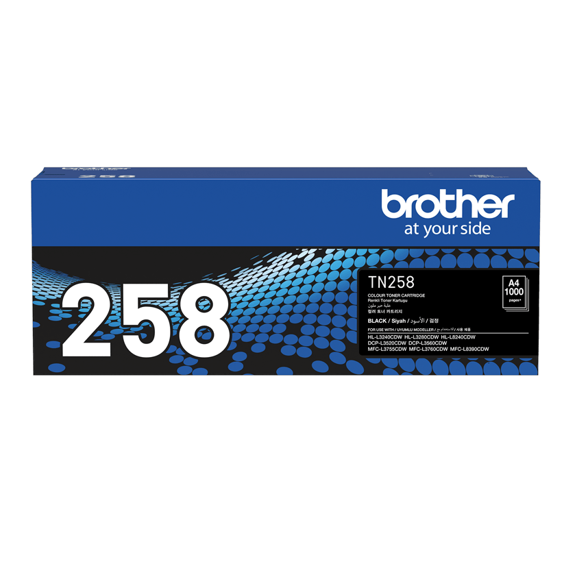 TechWarehouse TN258BK Brother Standard Capacity Black Toner Brother