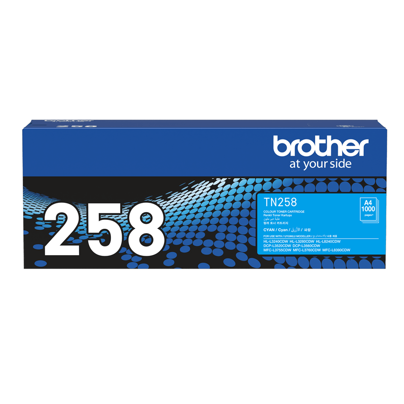 TechWarehouse TN258C Brother Standard Capacity Cyan Toner Brother