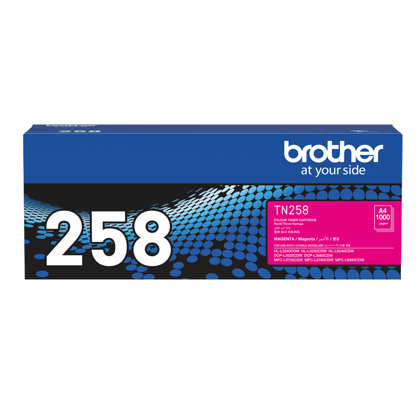 TechWarehouse TN258M Brother Standard Capacity Magenta Toner Brother