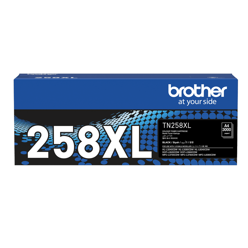 TN258XLBK Brother High Capacity Black Toner