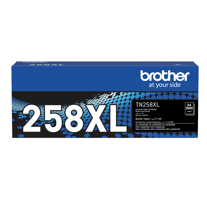 TechWarehouse TN258XLBK Brother High Capacity Black Toner Brother
