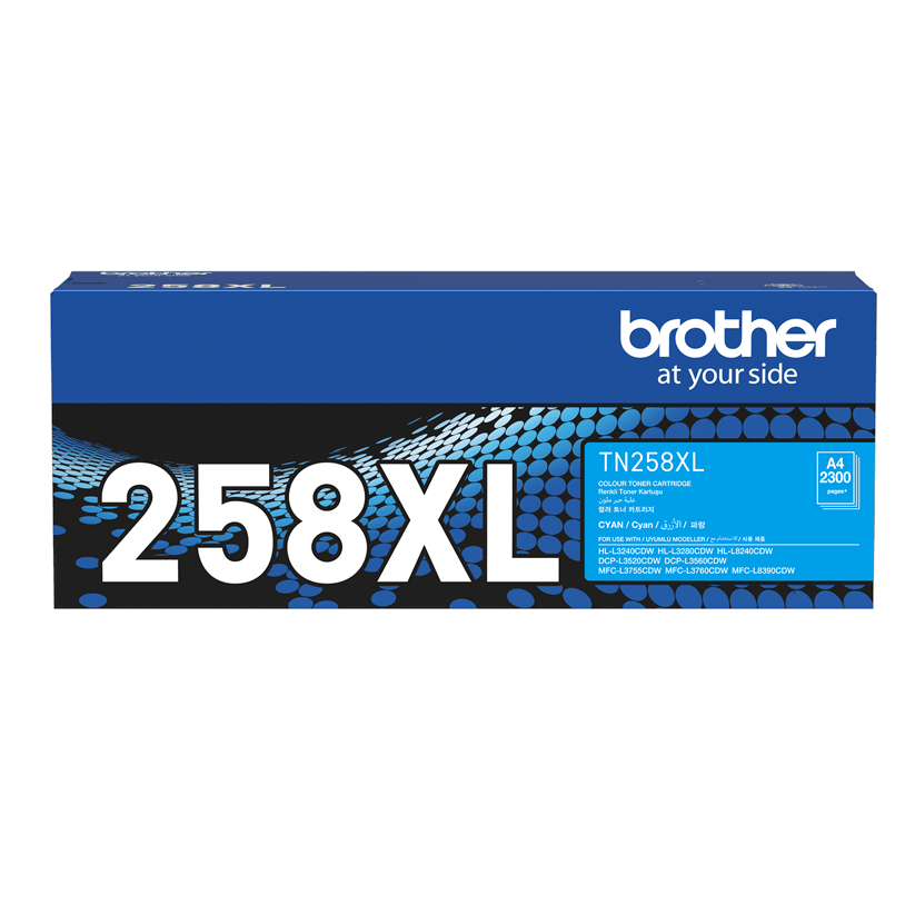 TechWarehouse TN258XLC Brother High Capacity Cyan Toner Brother