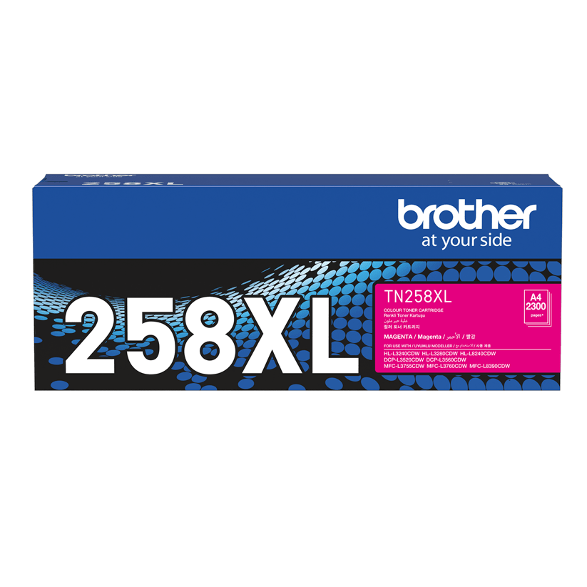 TN258XLM Brother High Capacity Magenta Toner