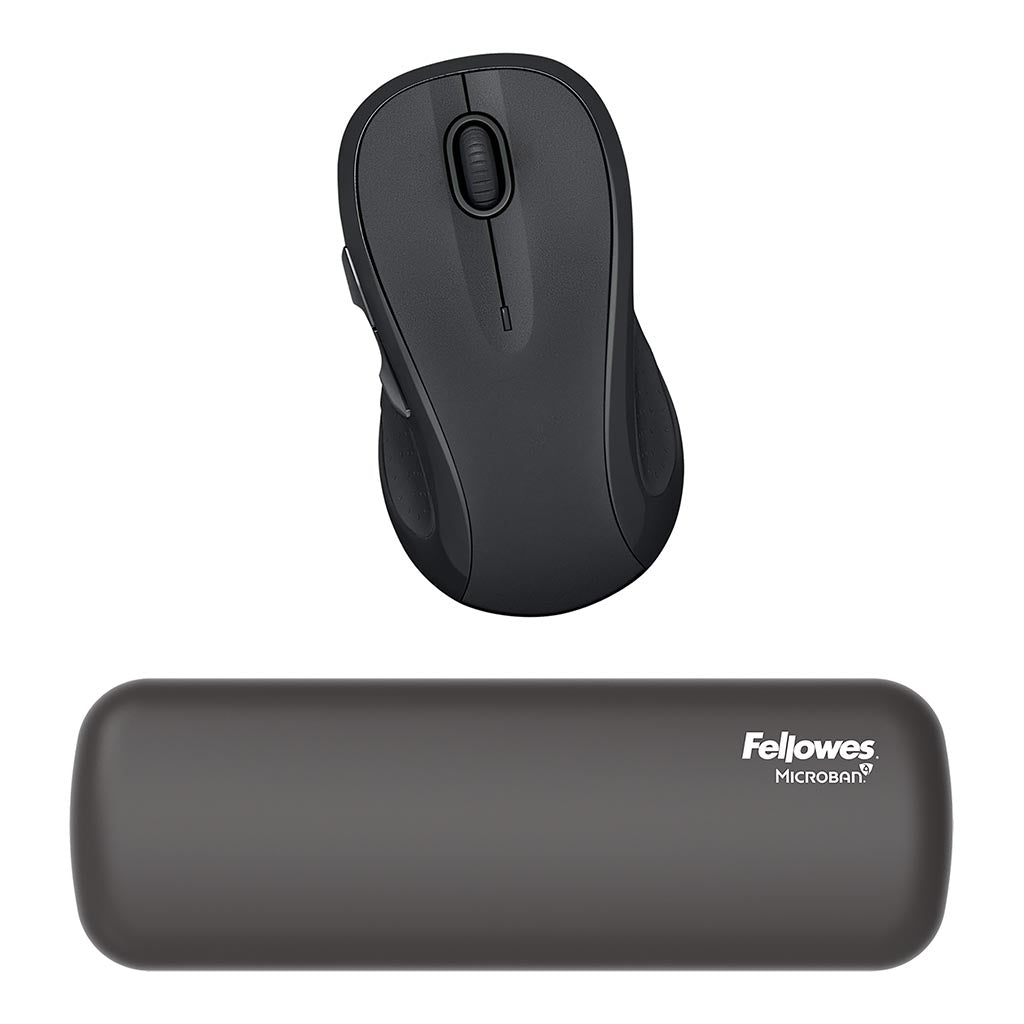 TechWarehouse Fellowes Breyta Palm Rest Black Fellowes