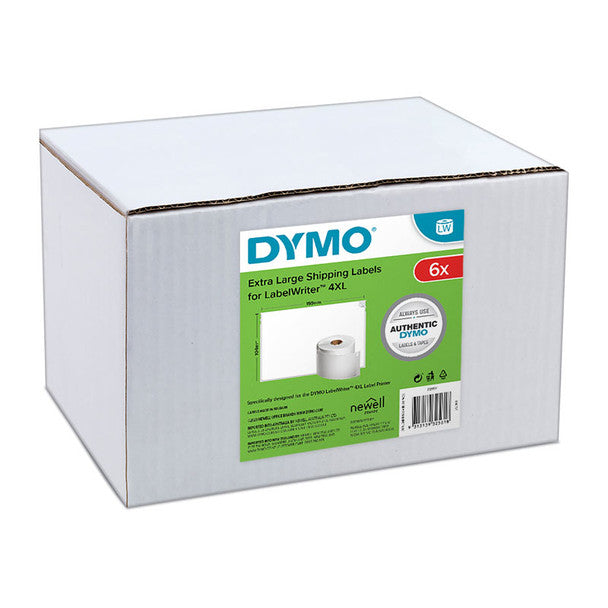 TechWarehouse 2128307 Dymo LW 104mm x 159mm (6 Pack) XL Shipping Label Dymo