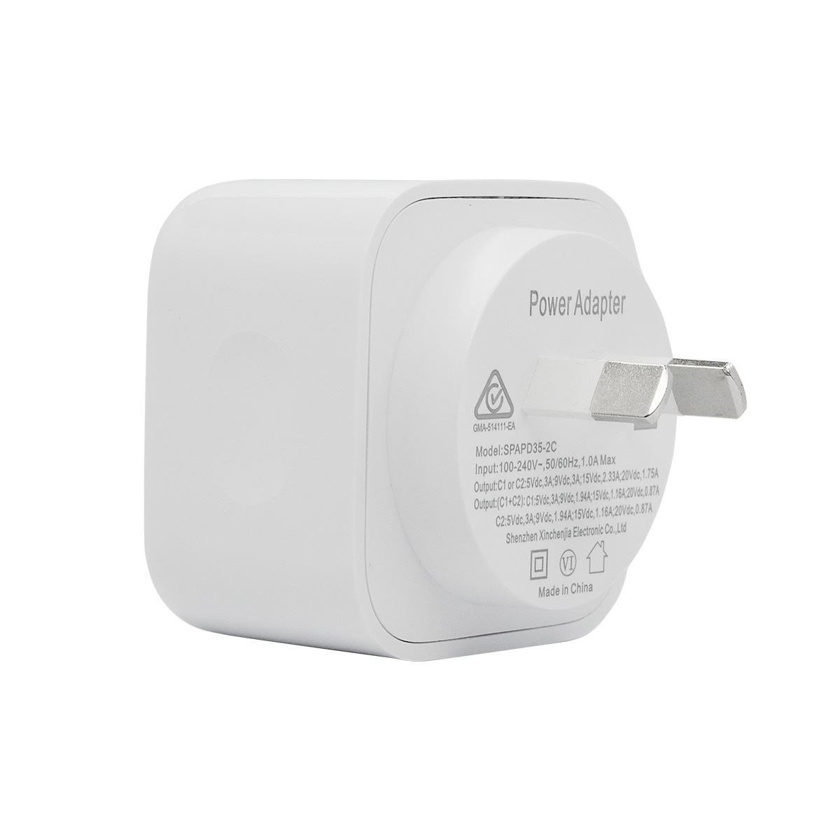 TechWarehouse DYNAMIX 35W Dual USB-C Wall Charger Dynamix