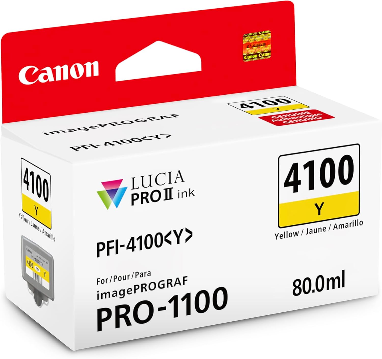 TechWarehouse PFI-4100Y Canon Yellow Ink Tank Canon