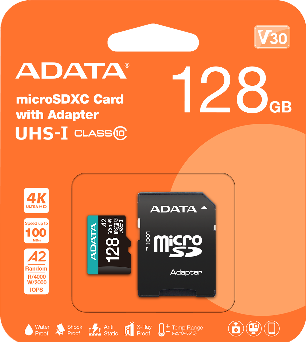 TechWarehouse ADATA Premier Pro microSDXC Card with Adapter - 128GB Adata