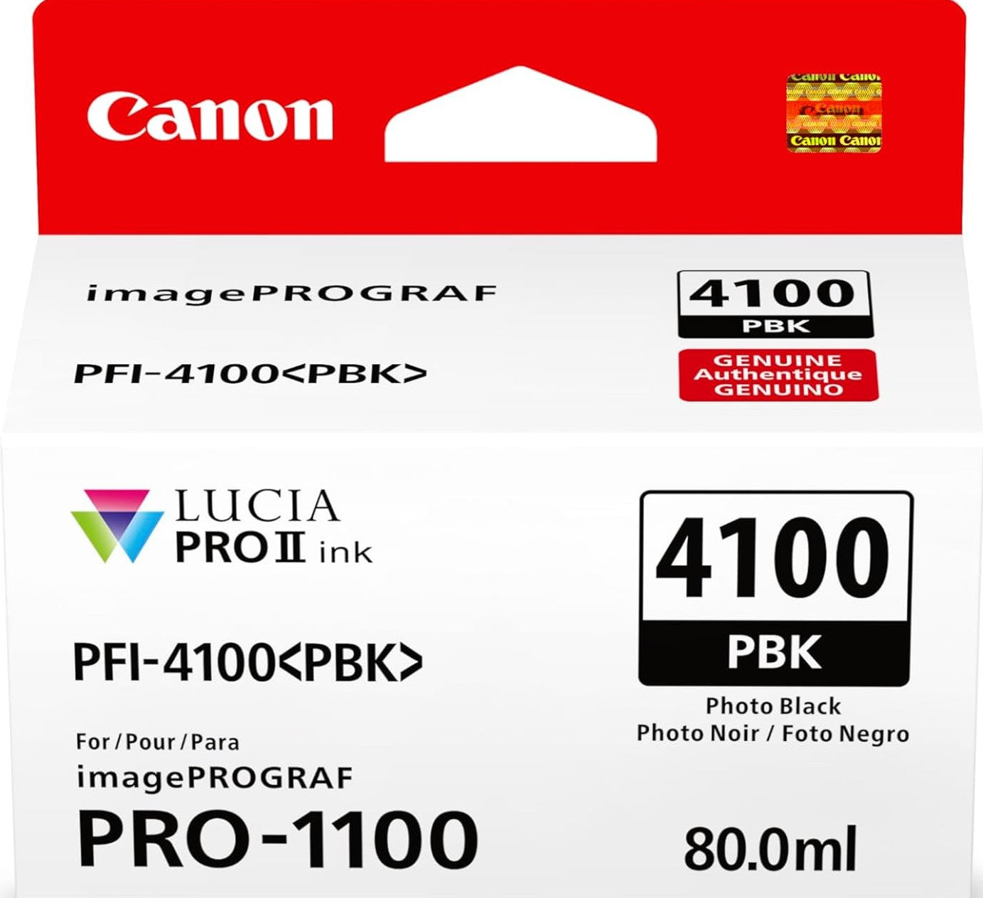TechWarehouse PFI-4100PBK Canon Photo Black Ink Tank Canon