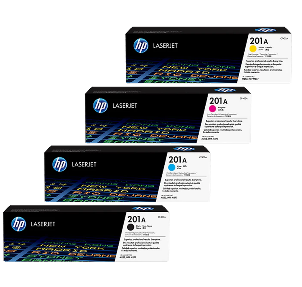 TechWarehouse 201A HP Standard Set of 4 (CF400/1/2/3A) HP