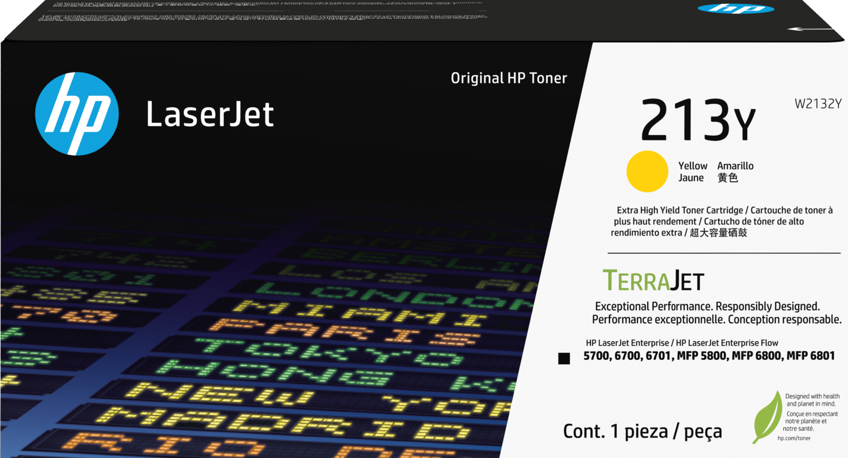 TechWarehouse 213Y HP Extra High Yield Yellow Toner Cartridge (W2132Y) HP