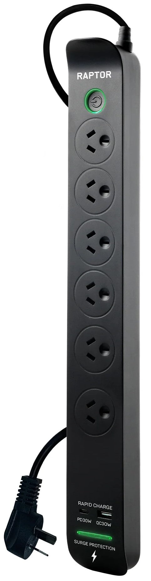 TechWarehouse Jackson 6 Way Raptor Surge Powerboard Jackson