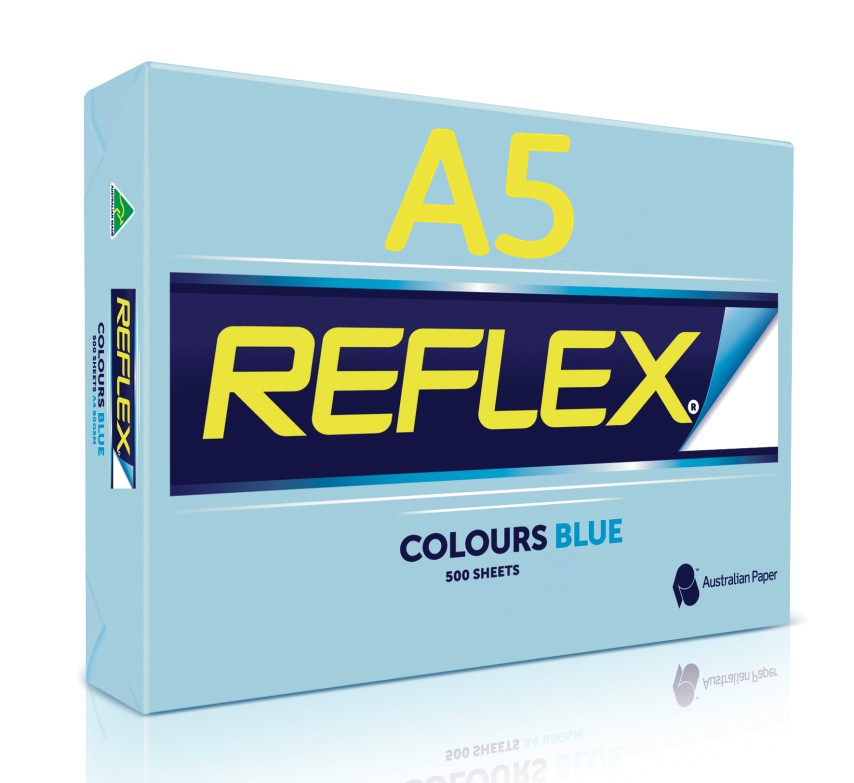 A5 80gsm Blue Reflex Undertones  paper 500 sheets