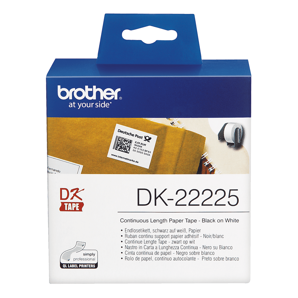 DK22225 Brother 38mm Continuous Paper Label