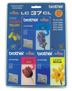 LC37CL3 Brother Colour Ink 3 pack C/M/Y