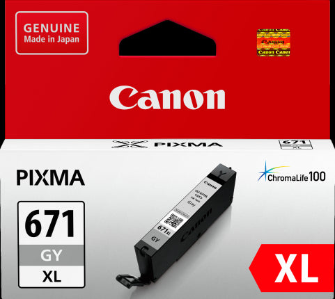 TechWarehouse CLI-671XLGY Canon Hi Capacity Grey Ink Canon