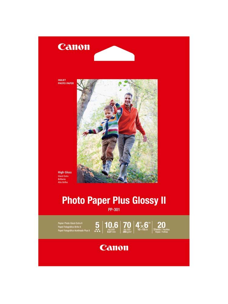 4 X 6 265gsm Canon Photo Paper Plus Glossy 20 sheets