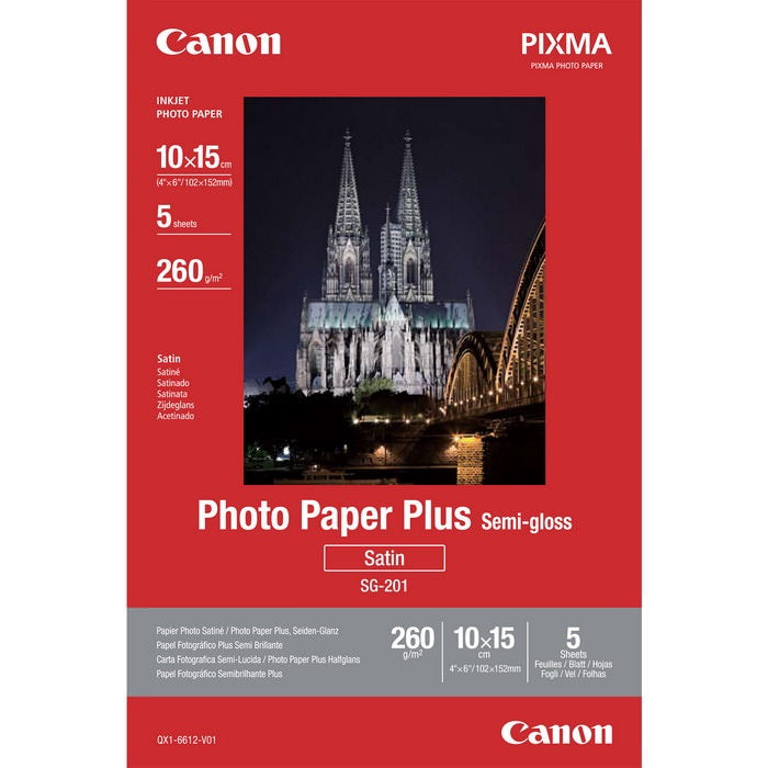4x6 260gsm Canon Photo Paper Semi-gloss 20 sheets