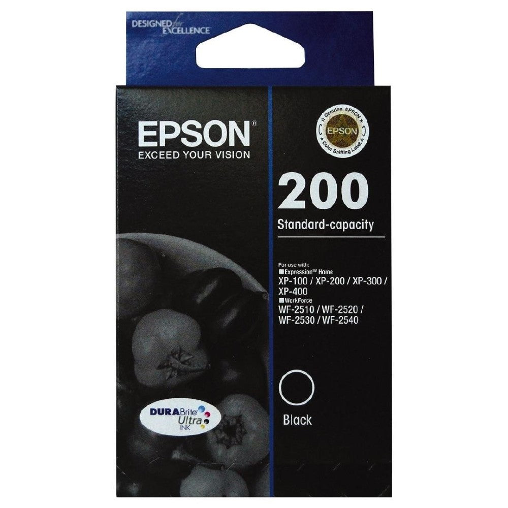 200 Epson Std Capacity Black Ink Cartridge