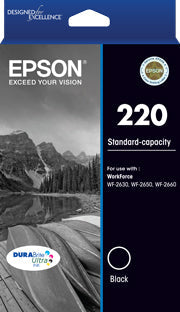 220 Epson Std Capacity  Black Ink Cartridge