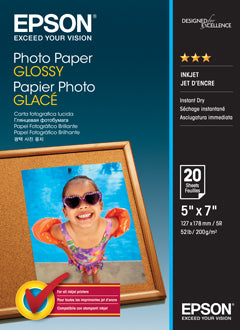 5x7 200gsm Epson Glossy Photo Paper 20 sheets