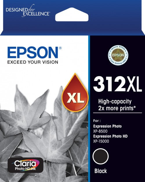 Epson 312XL High Capacity Black Ink Cartridge