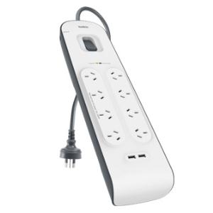 TechWarehouse Belkin Surgemaster 8-Way 2m Cord Belkin