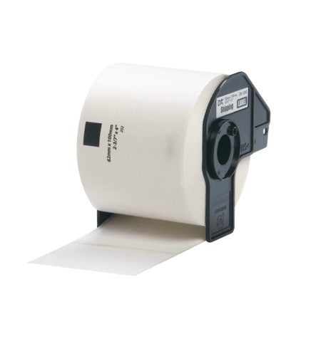 DK11202 Compatible 62mm x 100mm 300 per roll White Shipping Labels for Brother