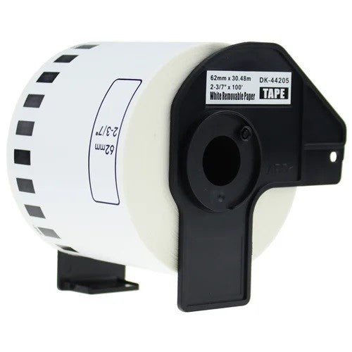 DK44205 Compatible 62mm White Continuous Removeable for Brother