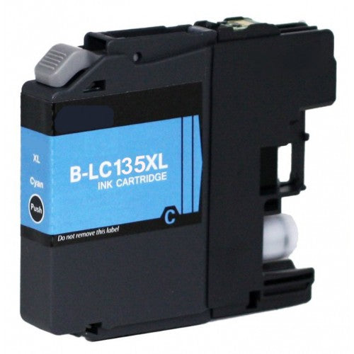 LC135XLC Compatible Hi Yield Cyan Cartridge for Brother