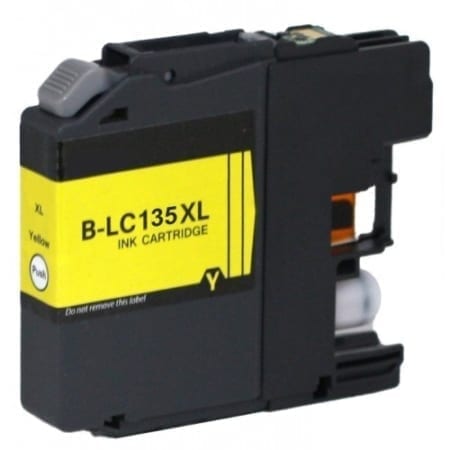 LC135XLY Compatible Hi Yield Yellow Cartridge for Brother