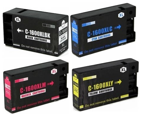 TechWarehouse PGI-1600XL Compatible XL Set - 4 Cartridges for Canon Compatible for Canon