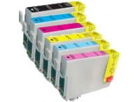81N Compatible Cartridge Set of 6 (Bk/C/M/Y/Pc/Pm) for Epson