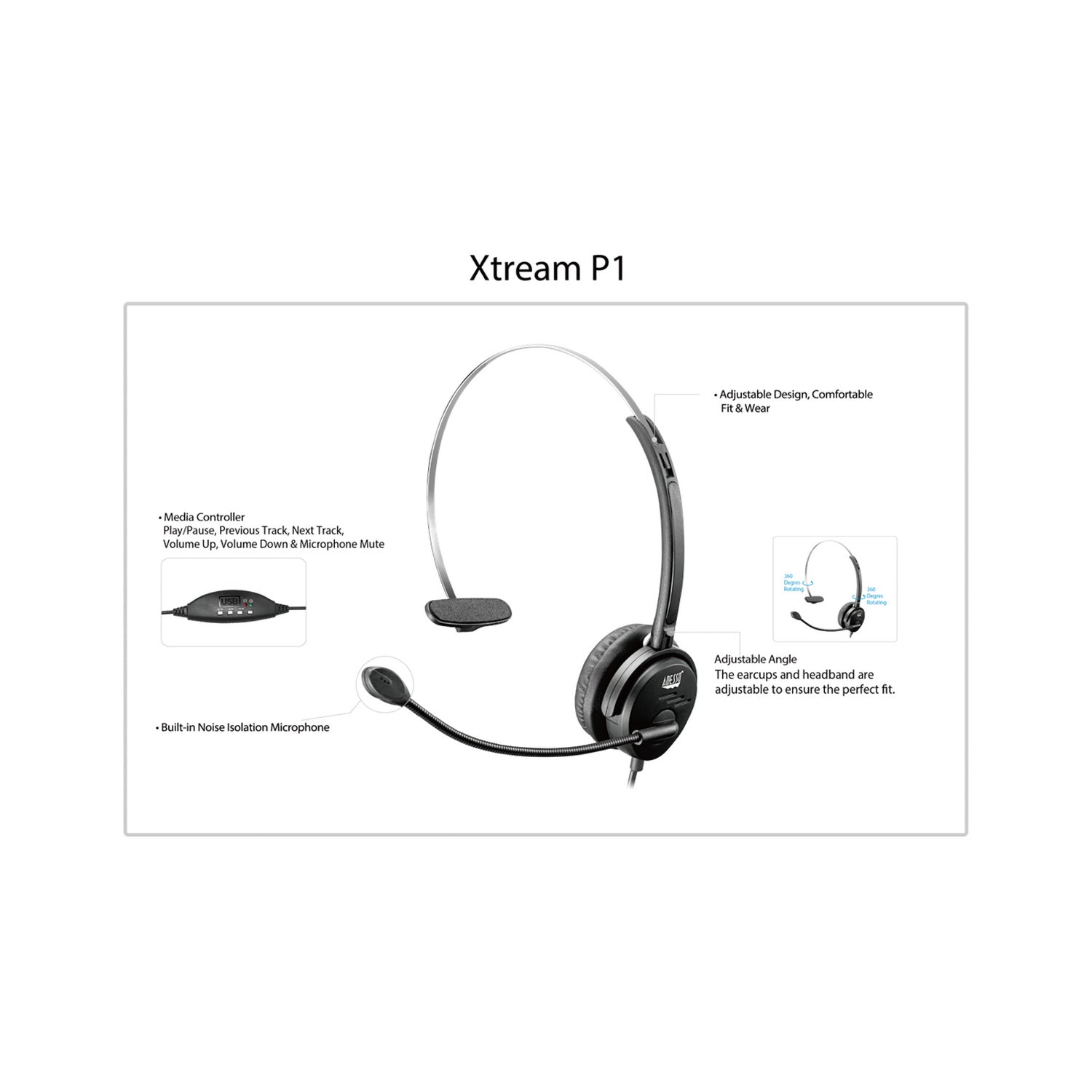 Adesso Xtream P1 Headset
