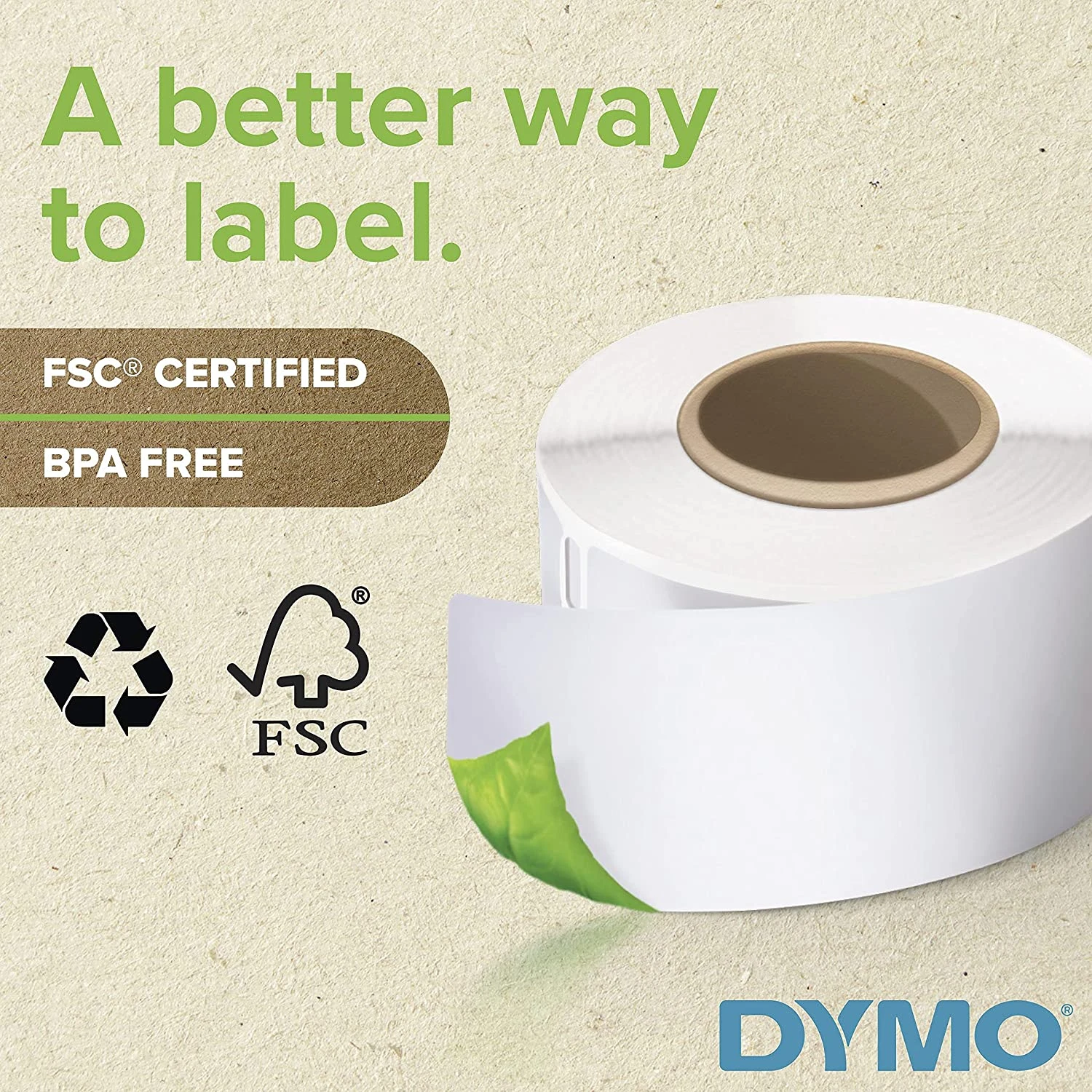 S0722550 Dymo LW 19mm x 51mm 500 Labels per Roll