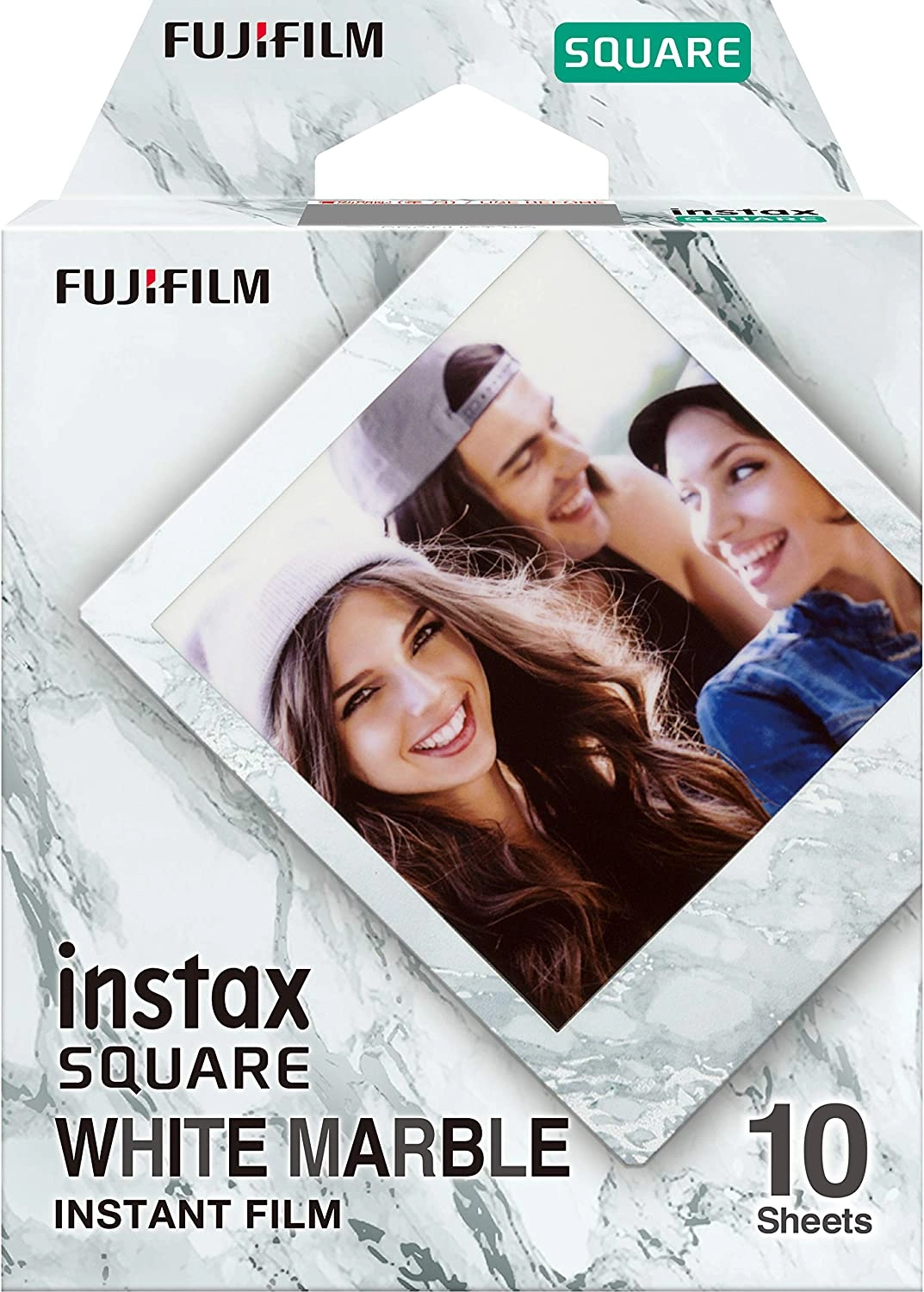 INSTAX Square Film 10pk White Marble