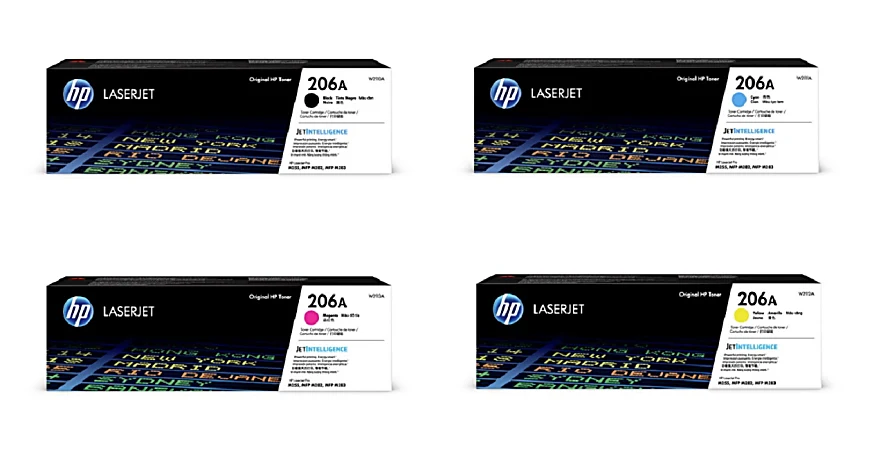 TechWarehouse 206A HP Standard Toner Set of 4 (W2110/1/2/3A) HP