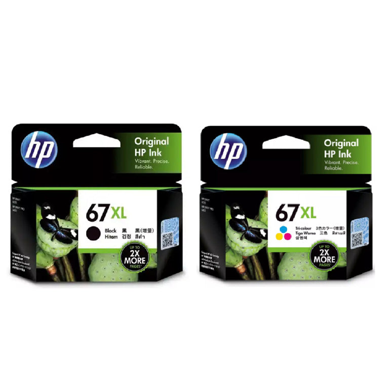 TechWarehouse 67XL High Capacity Black + Colour Set HP