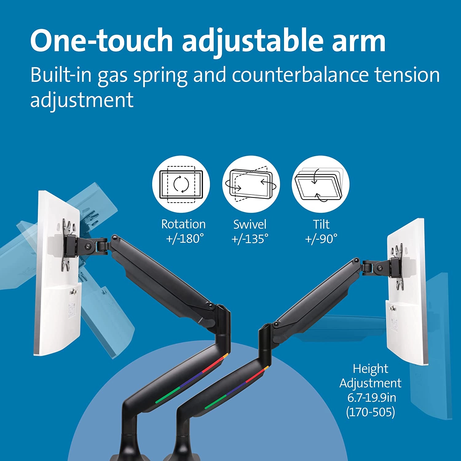 Kensington SmartFit Mounting Arm for Single Monitor, VESA 75x75 & 100x100