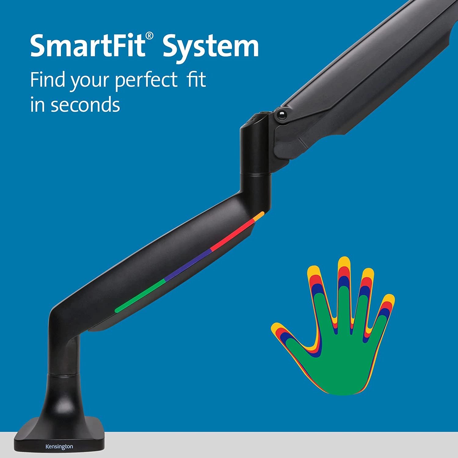 TechWarehouse Kensington SmartFit Mounting Arm for Single Monitor, VESA 75x75 & 100x100 Kensington