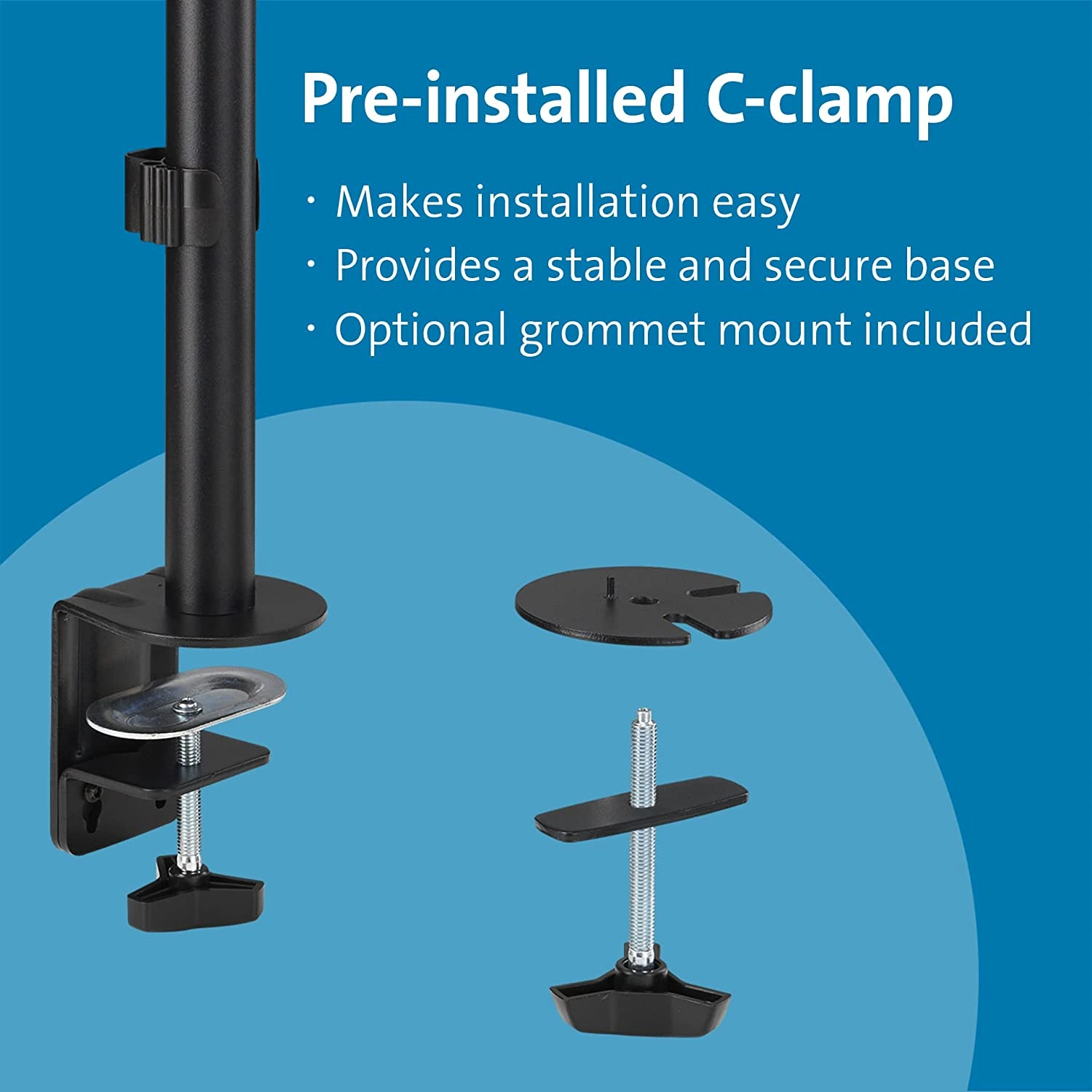 TechWarehouse Kensington Vertical Stacking Dual Monitor, VESA 75x75 & 100x100 Kensington