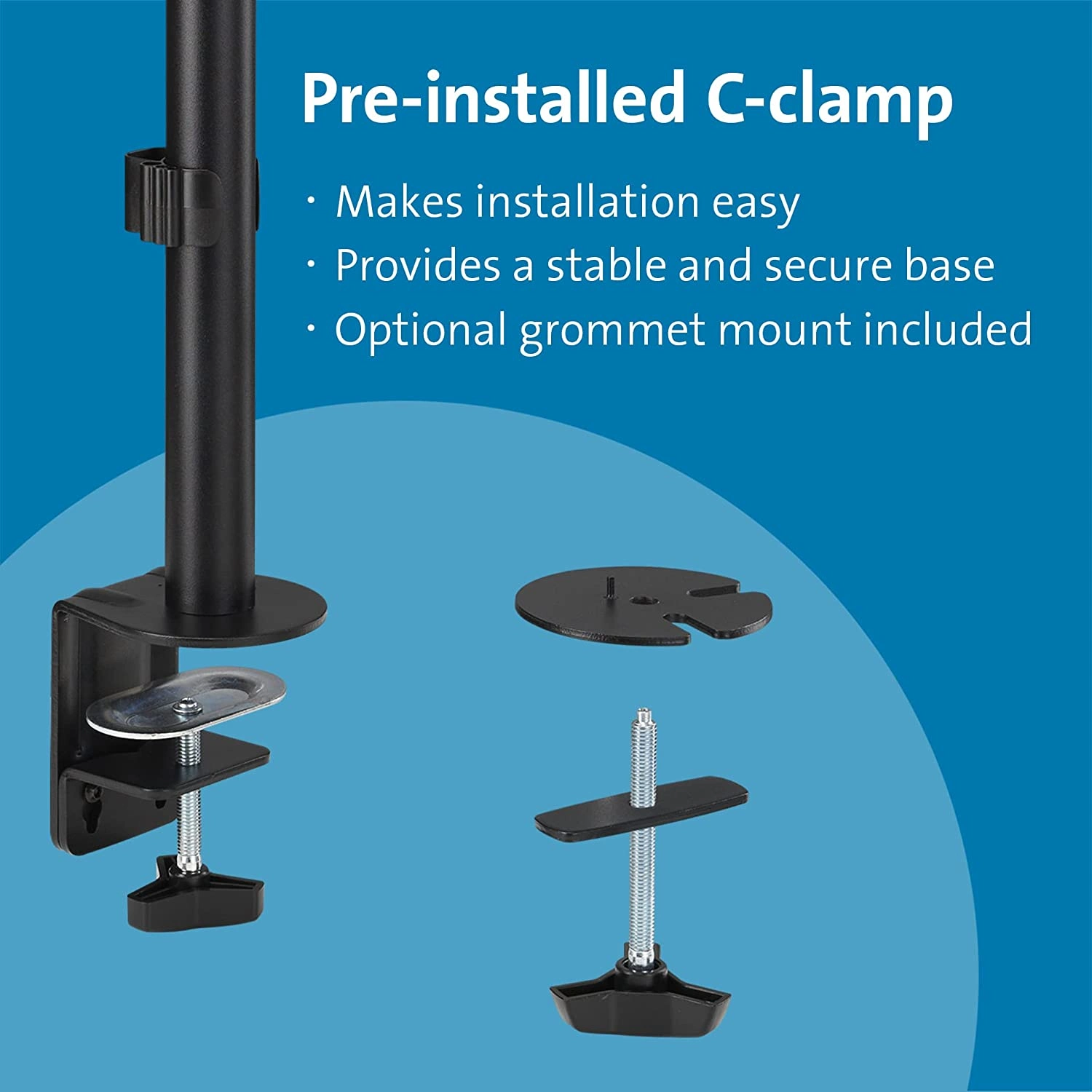 Kensington Vertical Stacking Dual Monitor, VESA 75x75 & 100x100